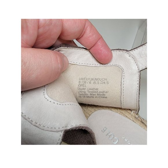 Kenneth Cole New York women' Olivia 2 Perf Espadrille Wedge Sandal  SIZE 8 - Picture 11 of 15